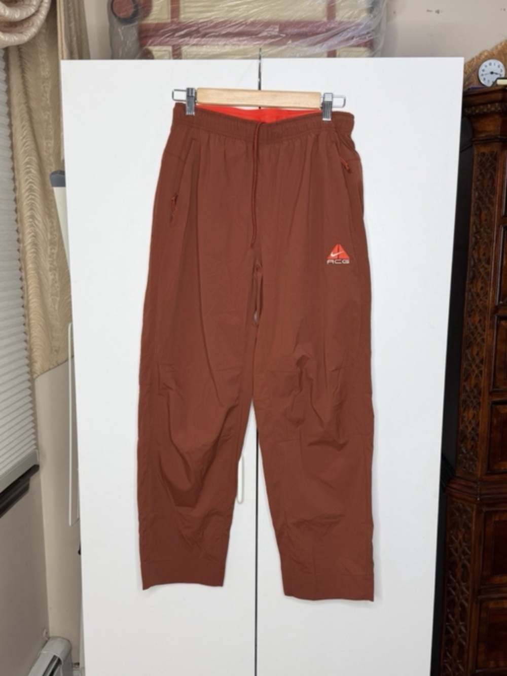 Nike ACG Black Iguana 2 In 1 Pants Mens Sz Small Brown/Orange HJ2891-245 NEW